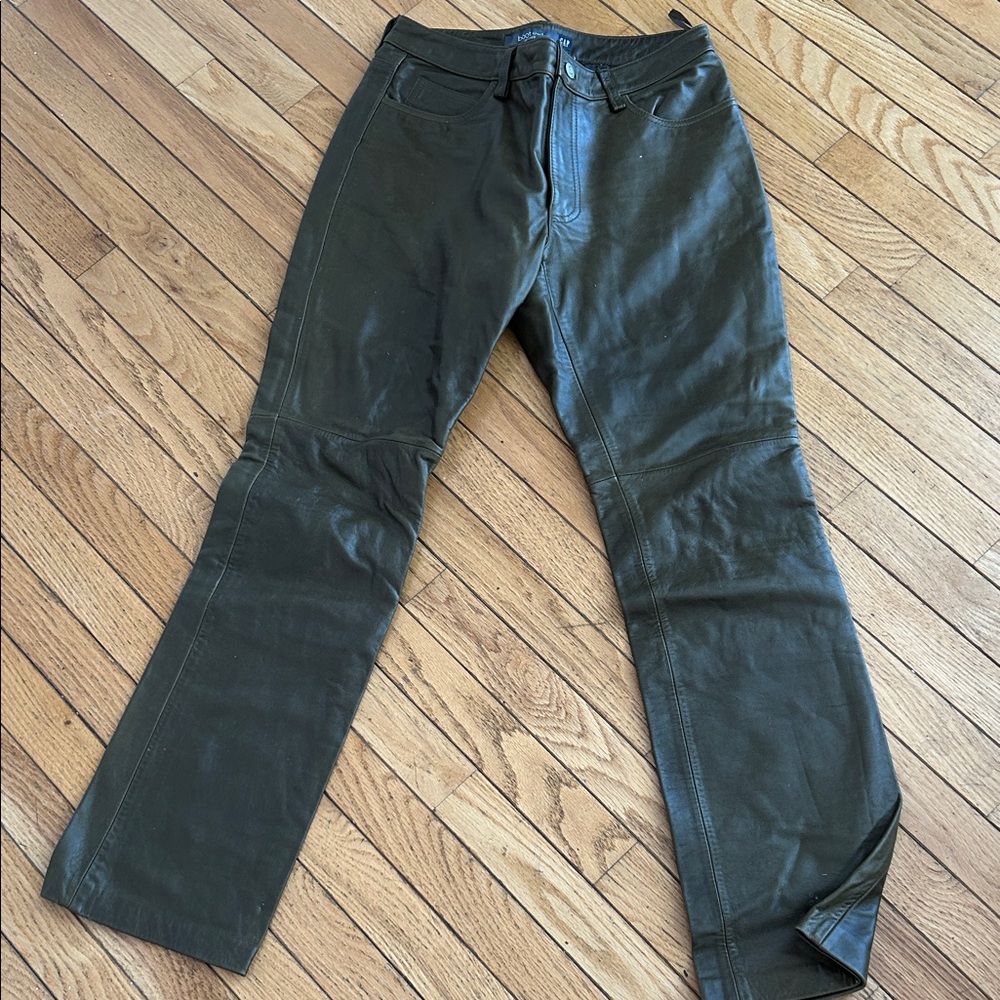 GAP Women’s Genuine Leather Dark Green Bootcut Jeans!
